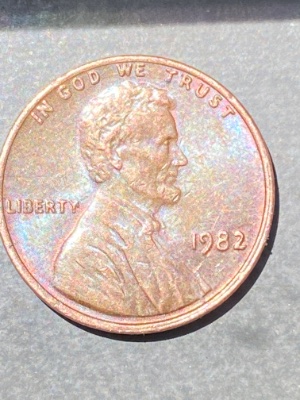 1982-Pennies....-I'm-Just-Wondering-If-There-Is-Anything-Here-Or-Not